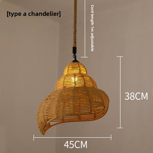 Lampe Suspendue E27 de Style Industriel Créativité <span class=keywords><strong>Vintage</strong></span> Carré Corde de Chanvre Lumière pour Loft Ferme Hot Pot Restaurant Bar Vêtements - Product Image 6