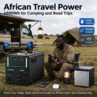 Centrale Électrique Portable OEM 5000W 6800Wh au Lithium Fer Phosphate, Générateur Solaire à Onde Sinusoïdale Pure pour Camping, VR, Maison et Urgences