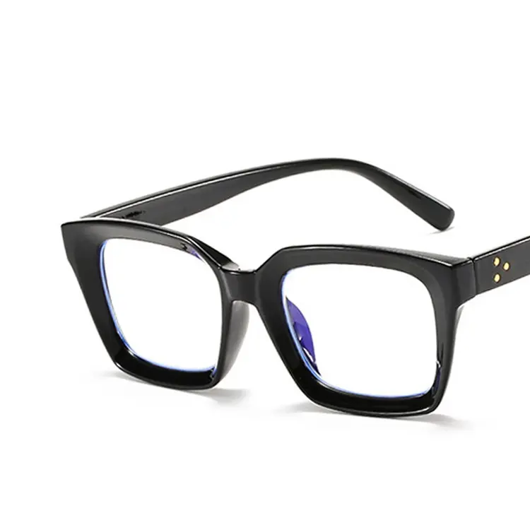 新着ファッションレトロスクエア光学メガネアンチブルーライトデザイン男性女性眼鏡フレーム