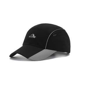 Gorras Deportivas de Secado Rápido RongGuang de Alta Calidad, Gris y Negro, Gorra de Béisbol Personalizada Económica con Malla Transpirable - Product Image 2