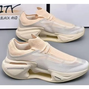 Lightweight Bright-colored Shock-absorbing Arch <b>Support</b> Casual Running Shoes Laces Pointed Toes Cotton Fabric Basketball Shoes - Product Image 2
