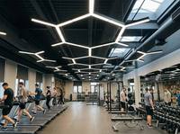 Luminaire suspendu LED linéaire modulaire, système d'éclairage géométrique personnalisé, lampe de plafond en profilé aluminium