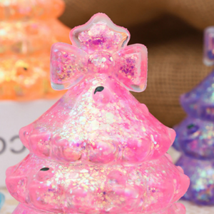 TPR Stress Christmas Tree Glow Dark Squishies <b>Hands</b> Grip Toys Candy Squeeze Toy Glitter Slow Rising Stress Relief Sensory Toy - Product Image 4