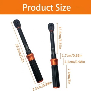 <span class=keywords><strong>Clé</strong></span> <span class=keywords><strong>dynamométrique</strong></span> d'entraînement de 1/4 pouces, 3.7 ~ 18.5ft.lb/5 ~ 25Nm-Jeu de clés dynamométriques cliquables 32PC pour réparation de vélo et de moto - Product Image 2