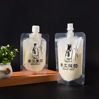 Pochettes souples autoportantes en plastique durable avec bec verseur, fabriquées en matériau composite de nylon, sacs d'emballage alimentaire grande capacité pour aliments pour bébés et lait