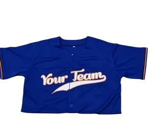 Camiseta <span class=keywords><strong>de</strong></span> Béisbol Azul y Naranja Personalizada 2026 con Nombre y Número del Equipo, Venta <span class=keywords><strong>al</strong></span> Por Mayor para Reino Unido y UE - Product Image 1