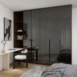 خزانة ملابس فاخرة مدمجة لغرفة النوم بحجم مخصص مناسبة لمختلف أبعاد الغرف خزانة ملابس عالية اللمعان - Product Image 1