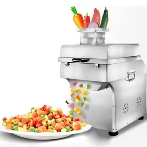 Hoge Kwaliteit Automatische Industriële Groente Slicer Dicer Met Beste Kwaliteit