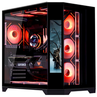 Boîtier PC Gamer AntarcChill Nouveau Style Full Tower en Acier ATX en Stock Vente Chaude avec Éclairage LED 360 10 Ventilateurs