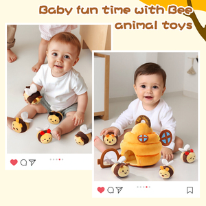 Sozzy bé Bee nhà đồ chơi sang trọng thiết lập, phát triển đồ chơi cho <span class=keywords><strong>6</strong></span>-12 tháng trẻ sơ sinh, an toàn & mềm bé quà tặng - Product Image 4