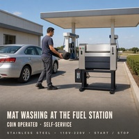 Machine à laver les tapis de sol de voiture, à monnayeur, en libre-service, en acier inoxydable, 110V 220V, nettoyeur de tapis pour stations-service, vente en gros