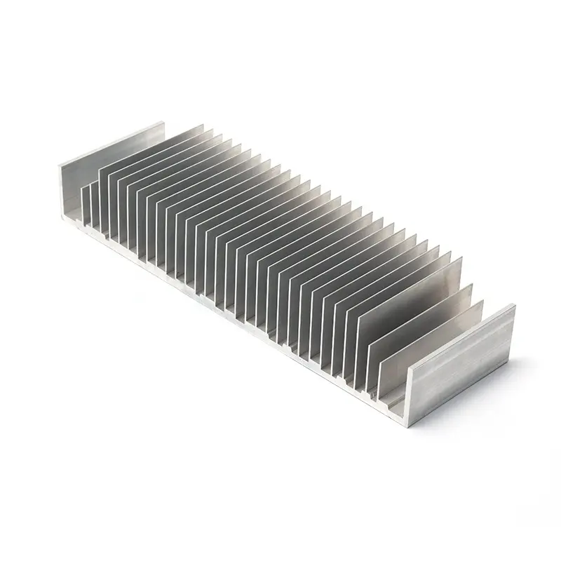 Penyerap panas kelas industri penyerap panas profil ekstrusi Aluminium kustom bahan baru Aloi 6063