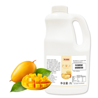 2L Geconcentreerde Passievrucht Mango Fruitsap 87% Zuiverheid Gekleurde Fles Koolhydraatarm Klaar voor Gebruik 12 Maanden Houdbaarheid Fruitsap
