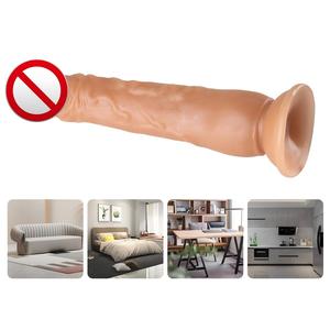 Dildo Realistico in TPE Morbido e Impermeabile per Donne, 9 Pollici 230mm, per Uso Anale, Giocattolo Sessuale per Adulti, Colore Carne, Sottile, con Ventosa QS-B002 - Product Image 6