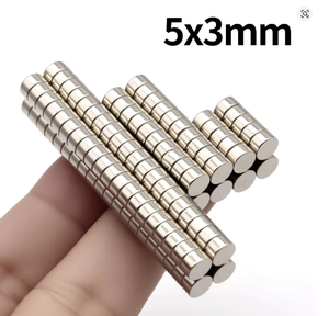 Aimant à disque N52 de 5 mm x 3 mm, aimant permanent en néodyme, aimant circulaire rond 5x3 mm, aimant néodyme 5*3 mm - Product Image 2
