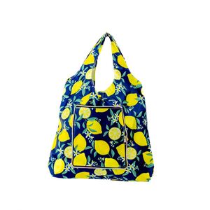 Sacs fourre-tout pliables réutilisables en gros, grande capacité, en polyester, avec bandoulière, pour publicité, personnalisables - Product Image 1