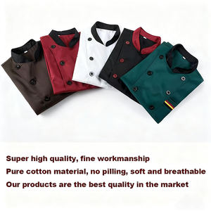 Chef uniforme Chef vêtements à manches courtes hôtel Restaurant cuisine salopette uniforme étudiant Chef vêtements - Product Image 5