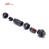 M12 panneau 2pin électrique IP68 étanche prise de courant 3 4 5 6 7 8pin panneau fil connecteur