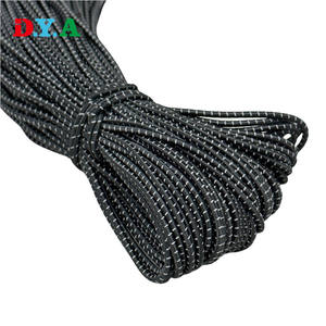 Cuerda de choque de látex de colores personalizada de 2,5mm y 3mm, Cordones redondos elásticos con puntos reflectantes para prendas de vestir, zapatos - Product Image 3