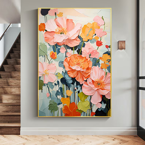 Modern Hand Embellished Canvas Supplier Water Canvas Art Painting 3d Wallpaper <strong>Home</strong> Decoration Papiers Peints Murals <strong>Wall</strong> <strong>Decor</strong> - Product Image 5
