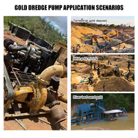 Pompe de dragage or horizontal 6 et 8 pouces, résistante à l'abrasion, pour l'extraction de sable de rivière et la récupération d'or