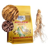 Café instantané 4-en-1 Robusta Collagène Ginseng en gros OEM, crème non laitière, sucre, crème douce premium, aromatique, anti-âge, en boîte