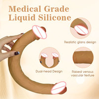 Vibrador de mano de doble cabeza con calefacción para mujeres Ylove, consolador con estimulación del punto G, impermeable IPX65, 20 velocidades, recargable por USB para