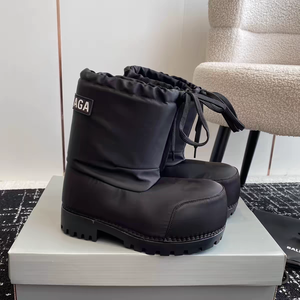 Bottes de neige épaisses blanches 2026 pour femme, imperméables, style <span class=keywords><strong>Moon</strong></span> <span class=keywords><strong>Boots</strong></span>, plateforme rembourrée, bottines d'hiver à cordon, Y2K Après-ski - Product Image 4