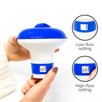 Distributeur flottant portable réglable en PE pour comprimés de chlore ou de bromine de 1 pouce, mini distributeur durable pour piscine et spa