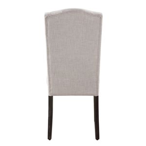 Juego de 2 Sillas de Comedor Acolchadas Beige con Patas de Madera, Diseño Moderno para Muebles del Hogar - Product Image 6