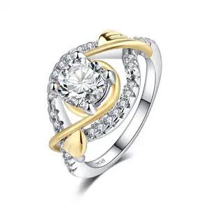 经典豪华结婚周年天使眼钻石戒指珠宝