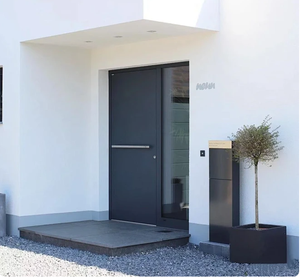 Производитель, современные передние входные металлические двери, наружные входные защитные двери, защищенные от взлома, коммерческие входные защитные двери - Product Image 2