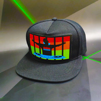 Gorro Inteligente con Pantalla LED Desmontable, Ajustable y Activado por Sonido