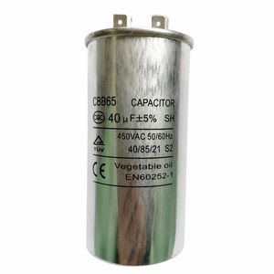 Condensador para <span class=keywords><strong>Aire</strong></span> <span class=keywords><strong>Acondicionado</strong></span> CBB65 de 65 Plus 5 Microfaradios, Condensador de Arranque de Motor Protegido, Carcasa de Aluminio, Terminal de Pala - Product Image 6