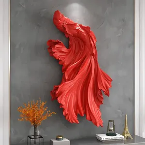 Offre Spéciale : Décoration Murale et Ornement <span class=keywords><strong>de</strong></span> Sol Poisson Doré Luxe Léger pour Grande Entrée, Bureau et Maison - Product Image 4