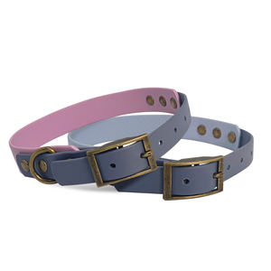 Collier de dressage pour animaux de compagnie réglable en PVC Durable étanche <span class=keywords><strong>Miniature</strong></span> petit <span class=keywords><strong>chien</strong></span> moyen fournitures personnalisé accessoire à motif solide - Product Image 1