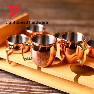 मास्को मुग मग स्टेनलेस स्टील ड्रम यूरोपीय कॉकटेल मग बार बीयर आत्माओं 60 मिलीलीटर आधुनिक सादगी डिजाइन - Product Image 2