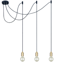 Luminaire suspendu vintage réglable en fer décoratif à plusieurs têtes en forme d'araignée pour salle à manger