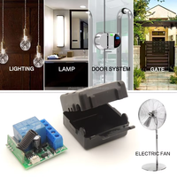 Control remoto inalámbrico de 1 canal y 433 MHz, interruptor de 1 vía, receptor de relé de 5 V CC y 10 A con alcance de 50 m para luces LED, ventiladores y hervidores, venta al por mayor