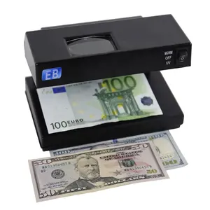 DC-2138 휴대용 UV 라이트 돈 탐지기 빌 위조 탐지기 기계 플라스틱 달러 탐지기 드 Billetes Falsos