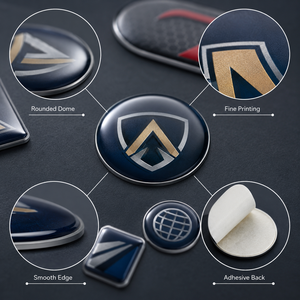Etiquetas de Poliuretano (PU) con Impresión Personalizada, Forma Personalizada, 3D, con Resina Epoxi - Product Image 3