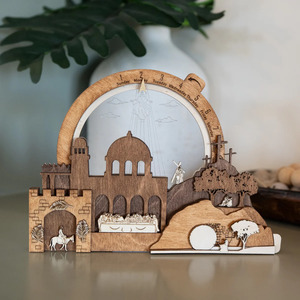 Paquete de Adornos Navideños y de Pascua de Estilo Americano en Madera para Regalos Festivos - Product Image 5