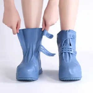 Dayanıklı yağmur çizmeleri kaymaz yıkanabilir su geçirmez ayakkabı kadın erkek için koruma kapakları
