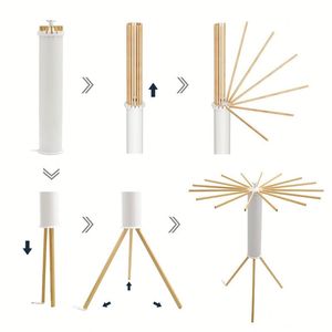 <span class=keywords><strong>Séchoir</strong></span> <span class=keywords><strong>à</strong></span> <span class=keywords><strong>linge</strong></span> autoportant compact et rétractable en bois <span class=keywords><strong>à</strong></span> prix abordable - Product Image 4