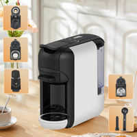 Machine à Café Professionnelle de Bureau Automatique Multi-Fonction 5 en 1, Compatible Capsules et Dosettes