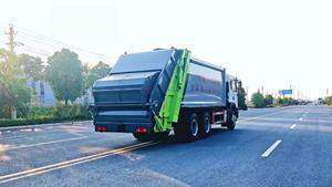 משאית אשפה דיזל דונגפנג איכותית 4x2 דחוסה חדשה עם תיבת הילוכים ידנית, ניקוי פחי אשפה, תקן יורו 5 - Product Image 5