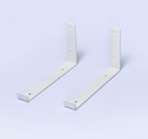 Soportes de estantería de tamaño personalizado, soportes de borde para estantes, soporte de estantería flotante de metal/aceros forjados industriales sin acabado - Product Image 6