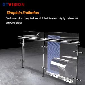 Intérieur <span class=keywords><strong>P5</strong></span> P6 P8 P10 P15 P20 Verre Fenêtre Autocollant Led Affichage Ultra Mince Flexible Transparent Cristal Film Led Écran Rouleau - Product Image 5