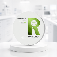 Bloc de Zircone Liquide Sans Ombre Rondcera pour Vente en Gros B2B, Céramique pour Approvisionnement en Vrac des Laboratoires Dentaires 1300MPa SHT-ML Pro 4D