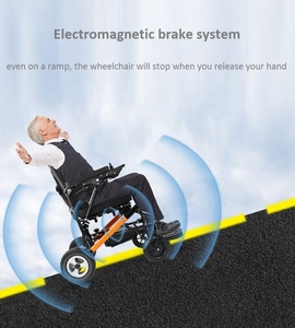 Amazon Diskon Besar Modis Kursi Roda Lipat Remote Control Dapat Dilipat Kursi Roda Listrik Ringan Warna Pilihan Buka dan Lipat Otomatis - Product Image 5
